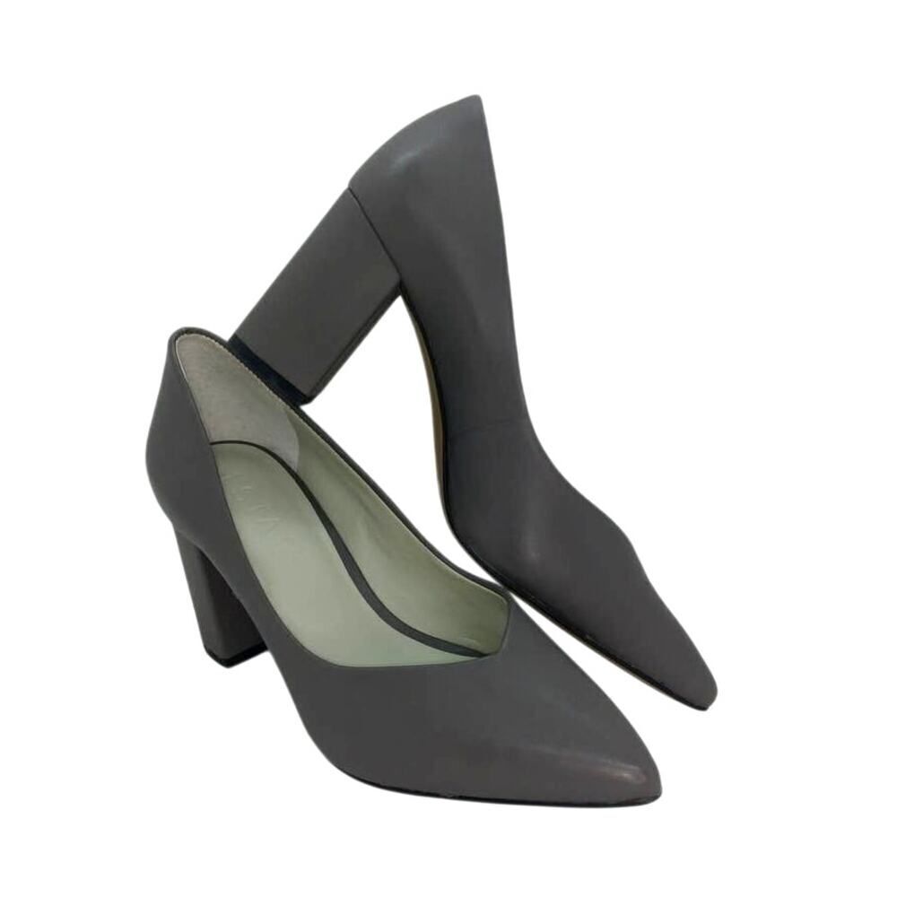 1.STATE DESIGNER WomensβNEW w/Box Gray 3" Block Pumps - Size: 6M